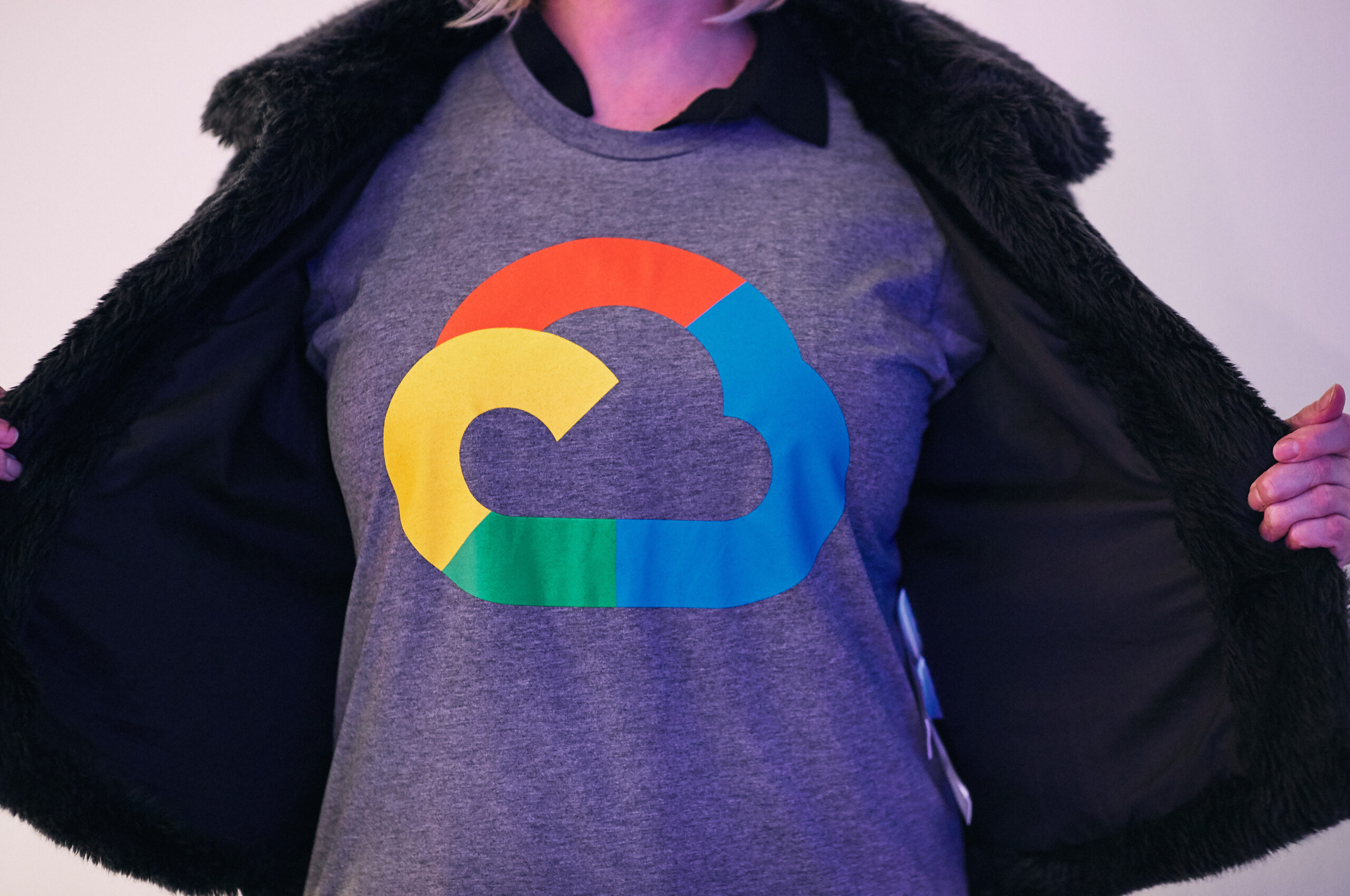 Google logo on a t-shirt
