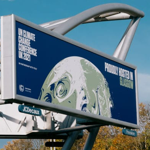 COP26 billboard advertisement