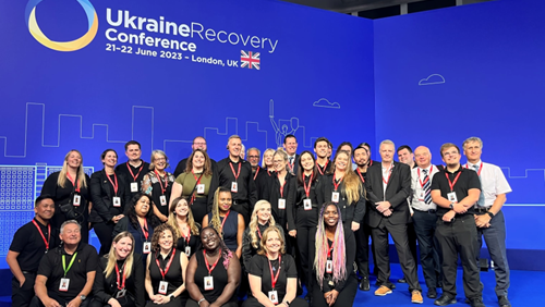 Team at the Ukraine recovery conference