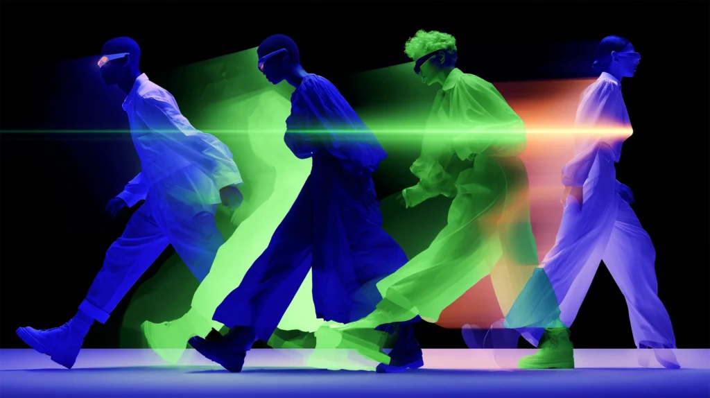 abstract AI generated image of people partnering