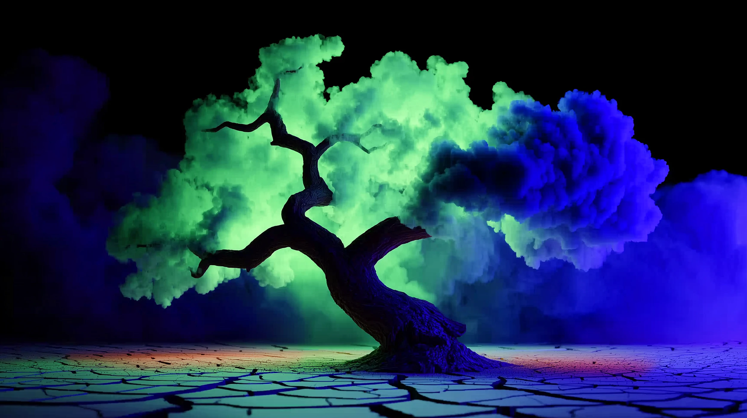 AI generated image of a tree to visualise sustainability