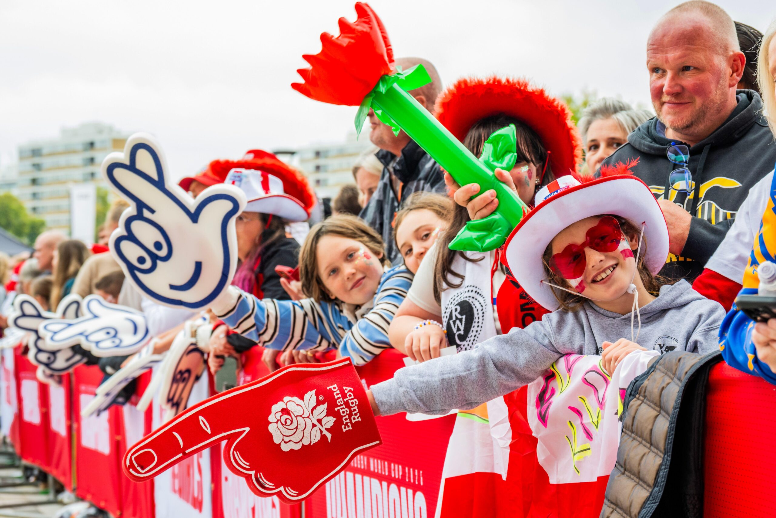 England fans at the final of the Womens Rugby World Cup