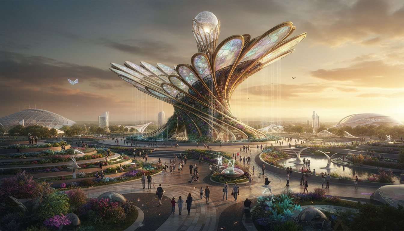 AI render of Expo 2030 pavilion concept
